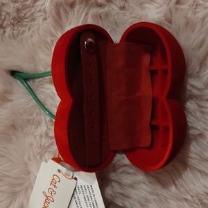 Cat & Jack, Traveling Jewelry Case, Cherry Style, NWT, Red